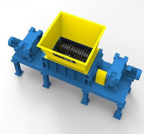 Primary twin-shaft shredder