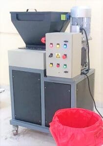 Compact And Silent Biomedical Waste Shredder Machine